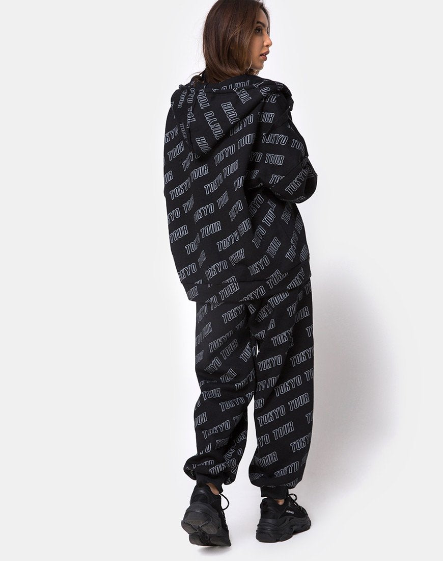 Bild von Hollack Zip Hoody in Tokyo Tour Schwarz