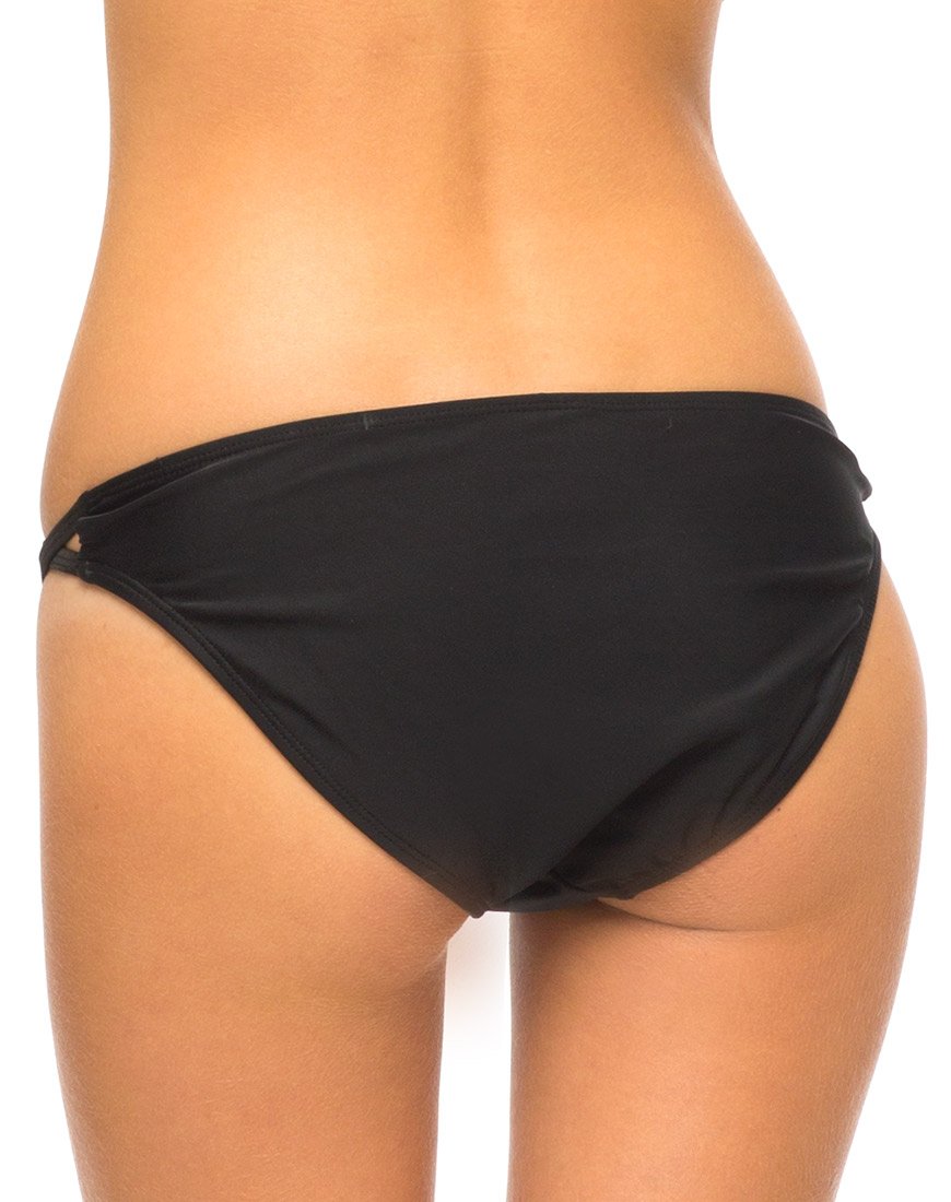Ice Cut Out Bikini-Unterteil in Schwarz
