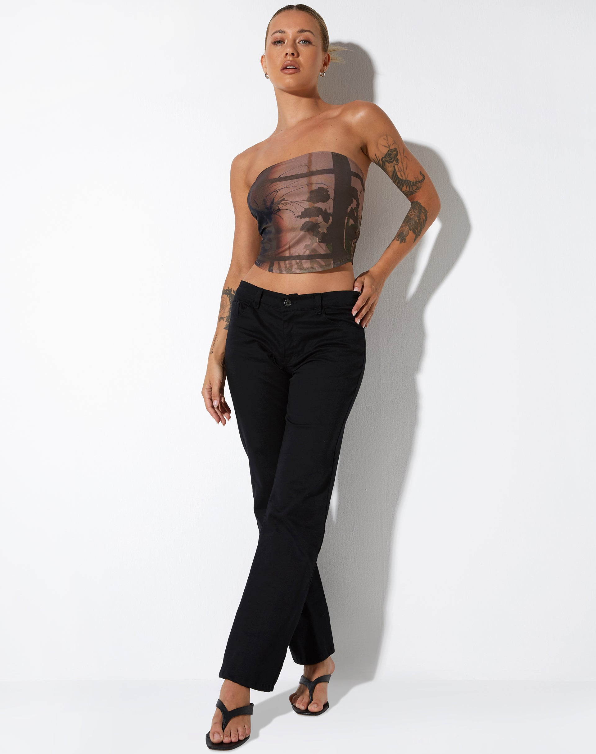 Bild von Iggy Crop Top in Foto Braun