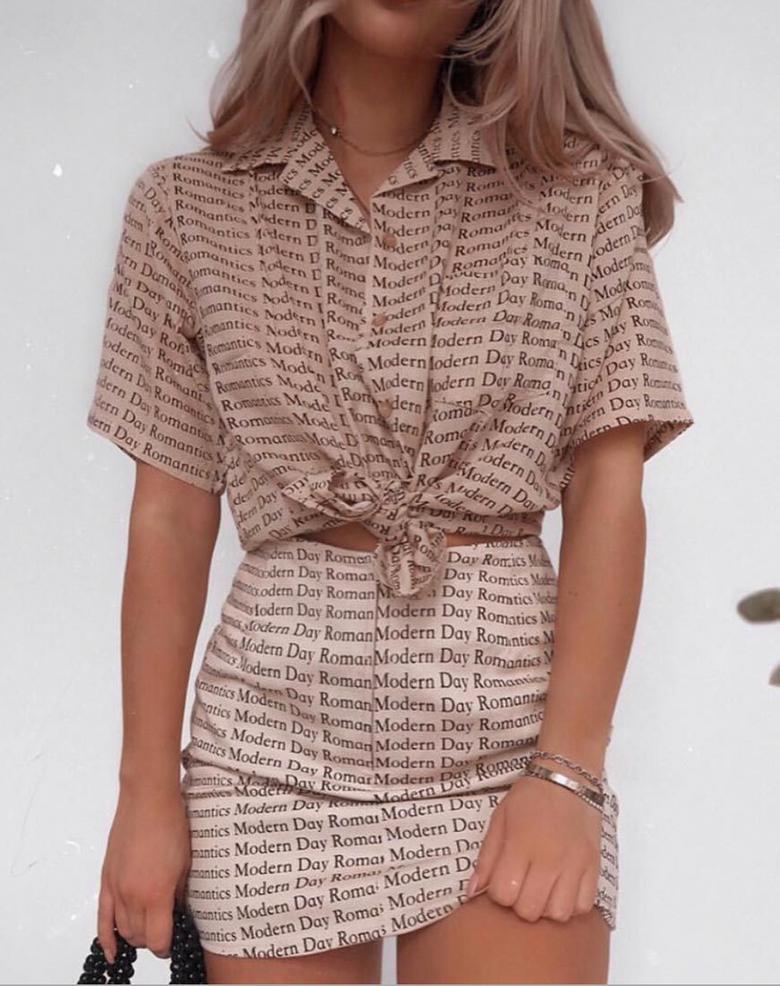 Pelmo Minirock in Modern Day Romantics Nude