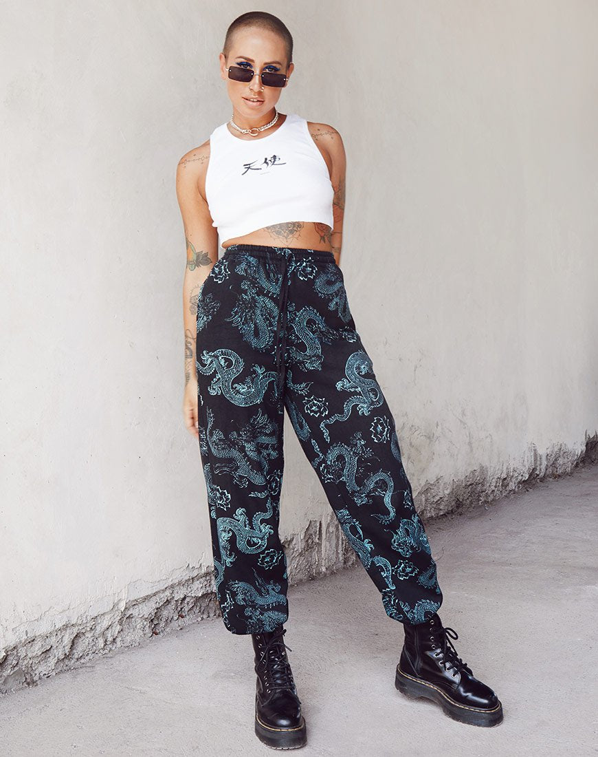Bild von Basta Jogger in Drachenblume Schwarz und Mint