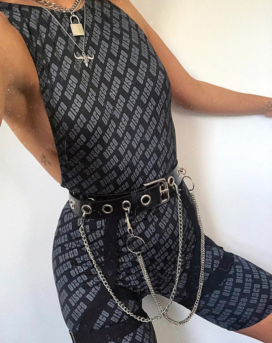 Bild von Acro Unitard in Diagonal Disco