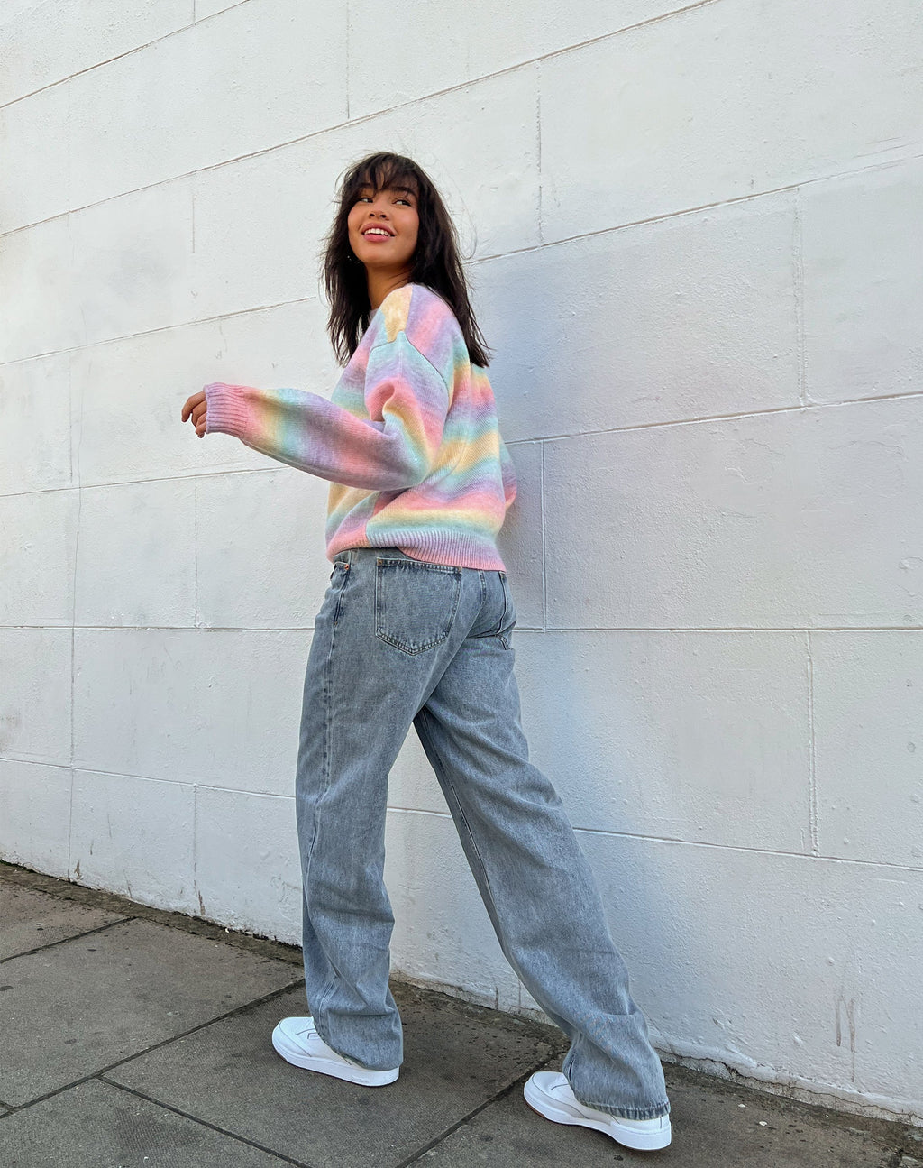 Ammaria Pullover in Lila und Blau