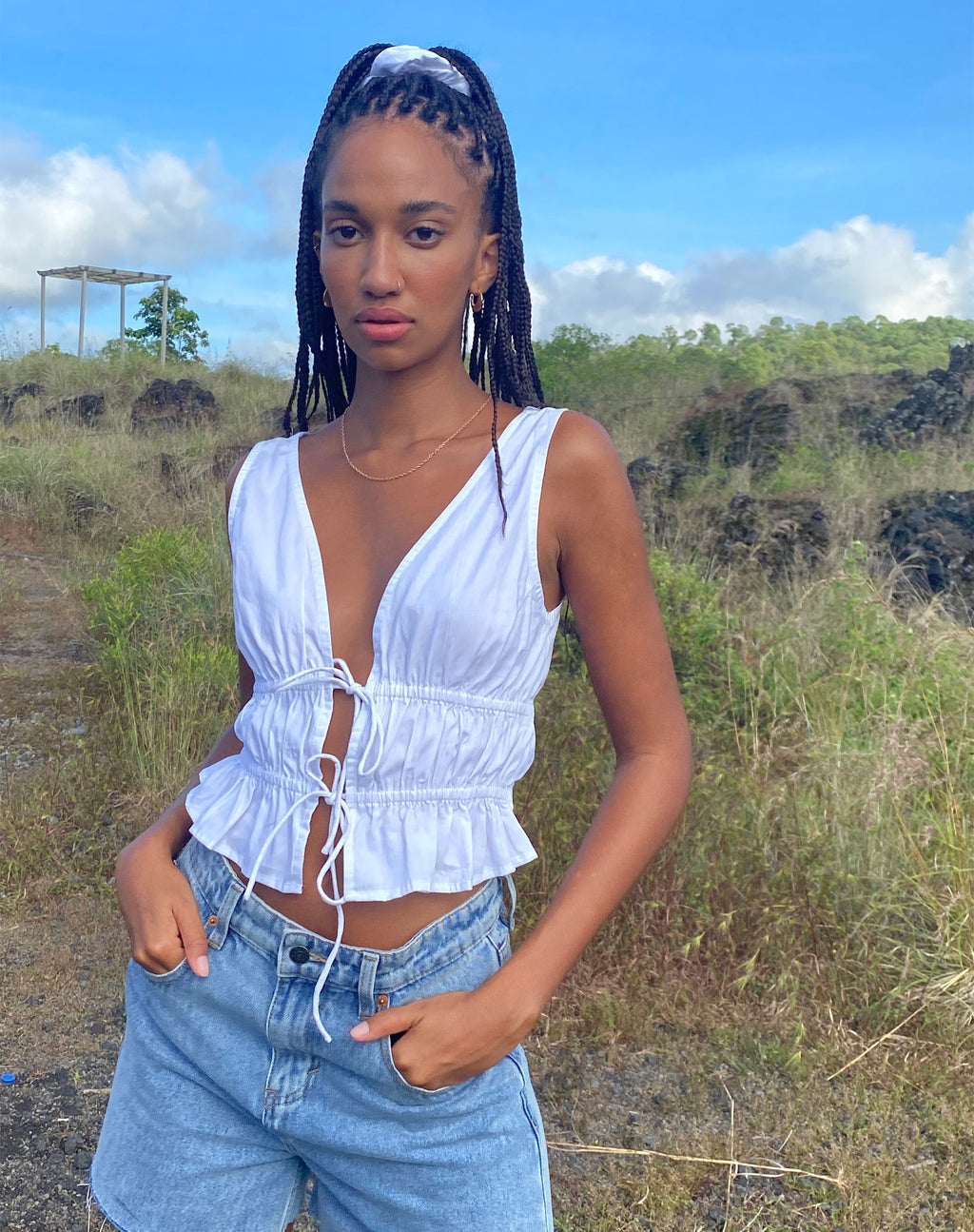 Kayson Crop Top in Weiß