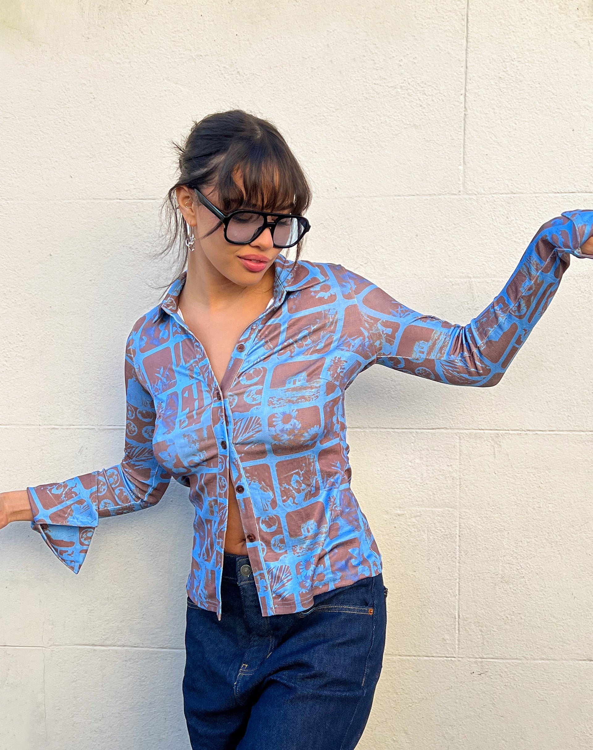 Bild von Keani Shirt in Photographic Blue