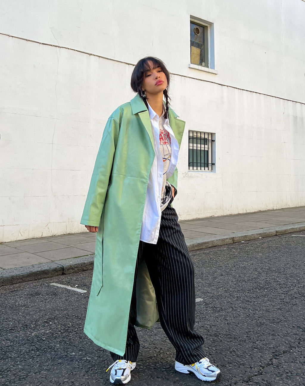Ejo Trenchcoat in PU Mint