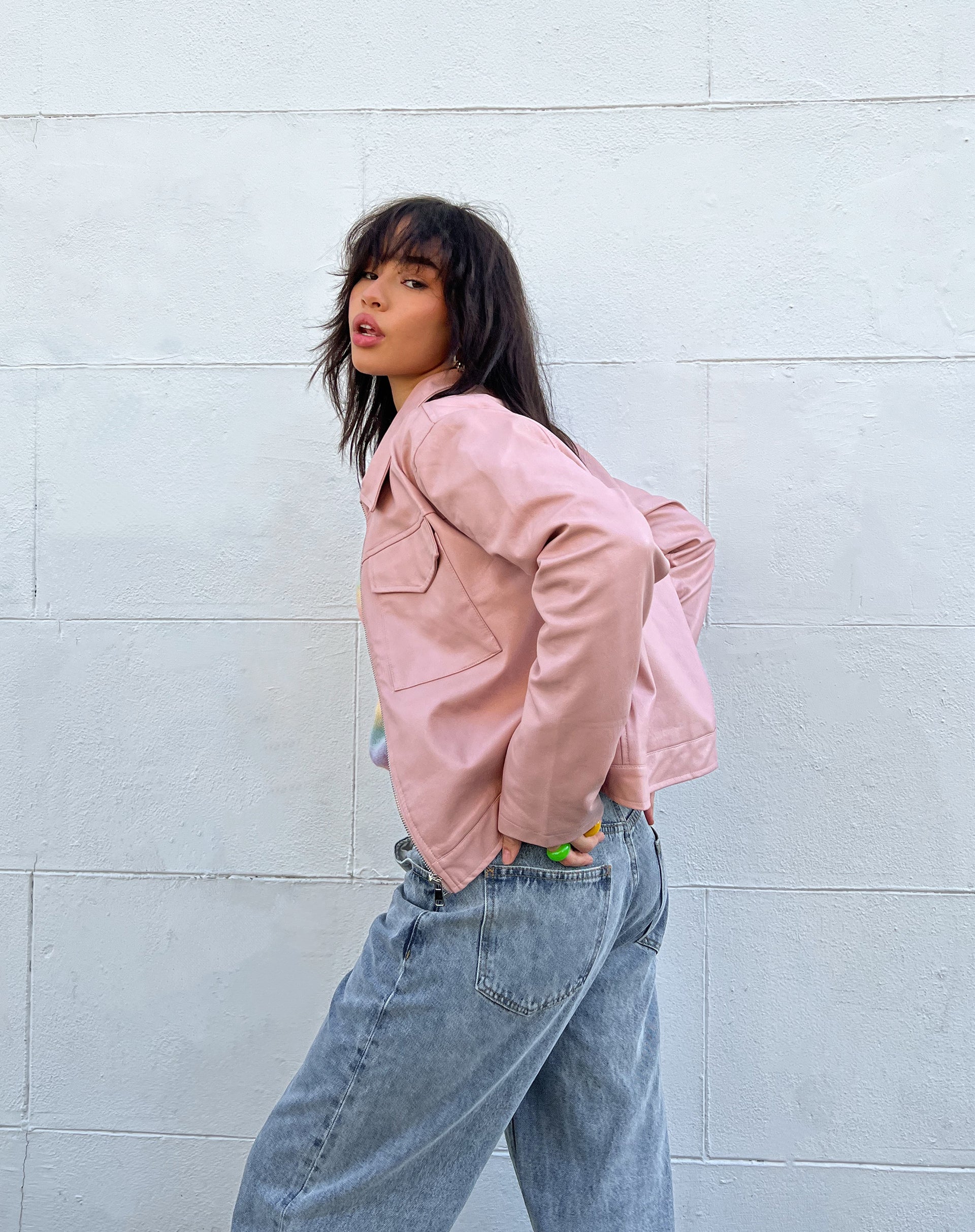 Abbildung der Natara Jacke in PU Soft Pink