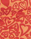  Retro Herz Orange