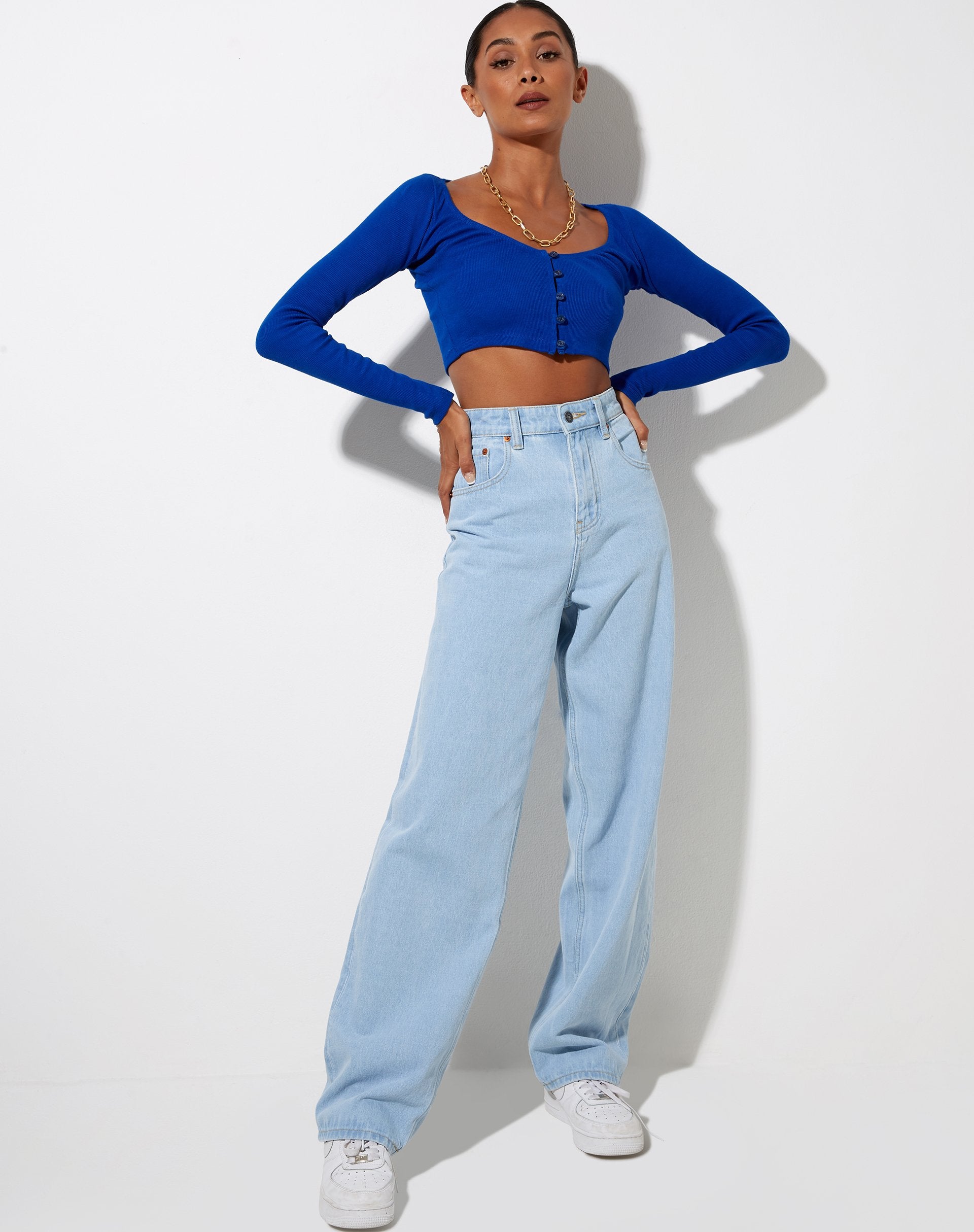 Bild von Ineke Crop Top in Kobalt