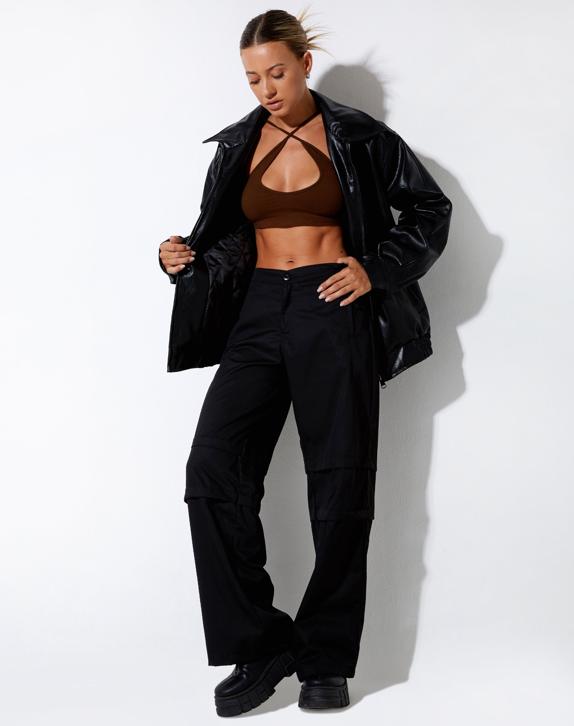 IMAGE OF Intan Crop Top in Kakao