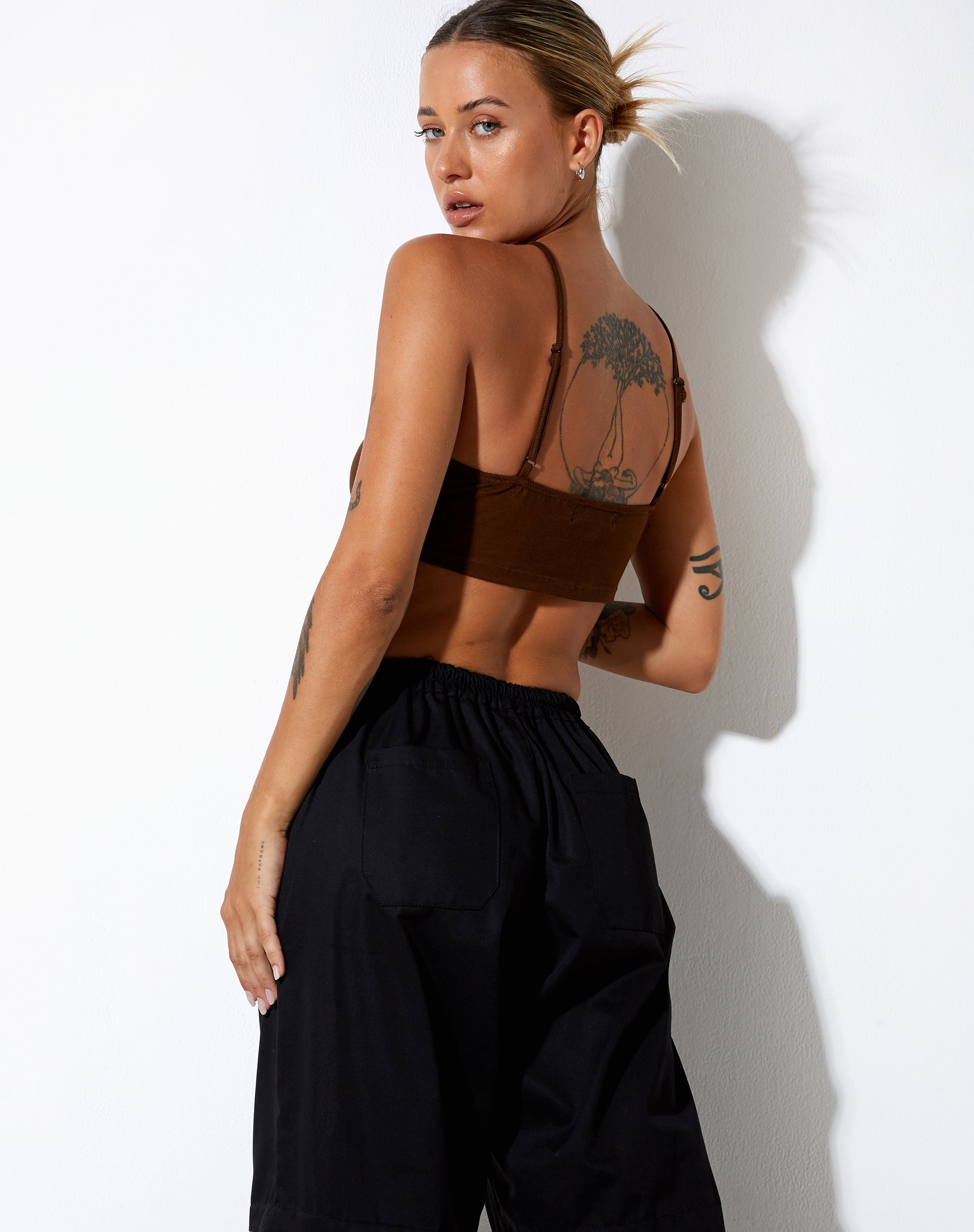IMAGE OF Intan Crop Top in Kakao