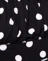 80er Jahre Polka Schwarz