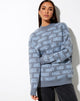 Bild von Iskov Pullover in weichem Grau und Puderblau Angel Energy
