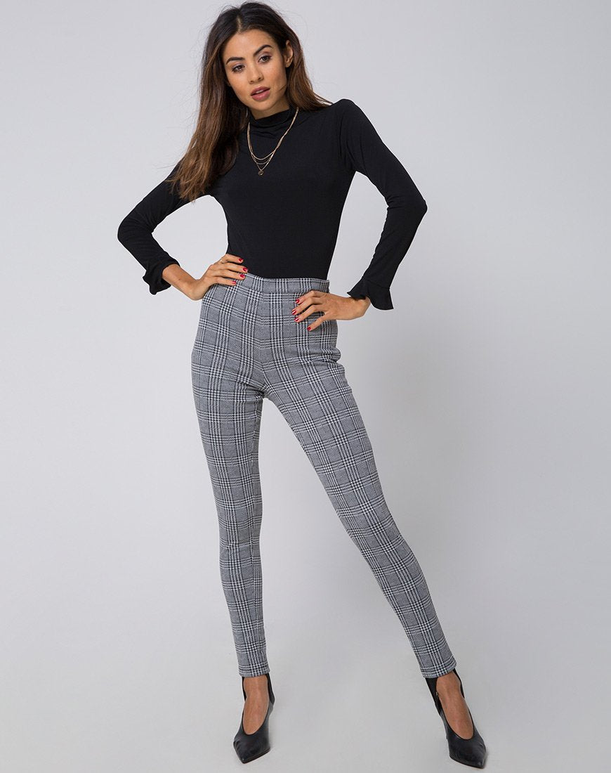 Jada-Hose aus Charles-Karo Grau