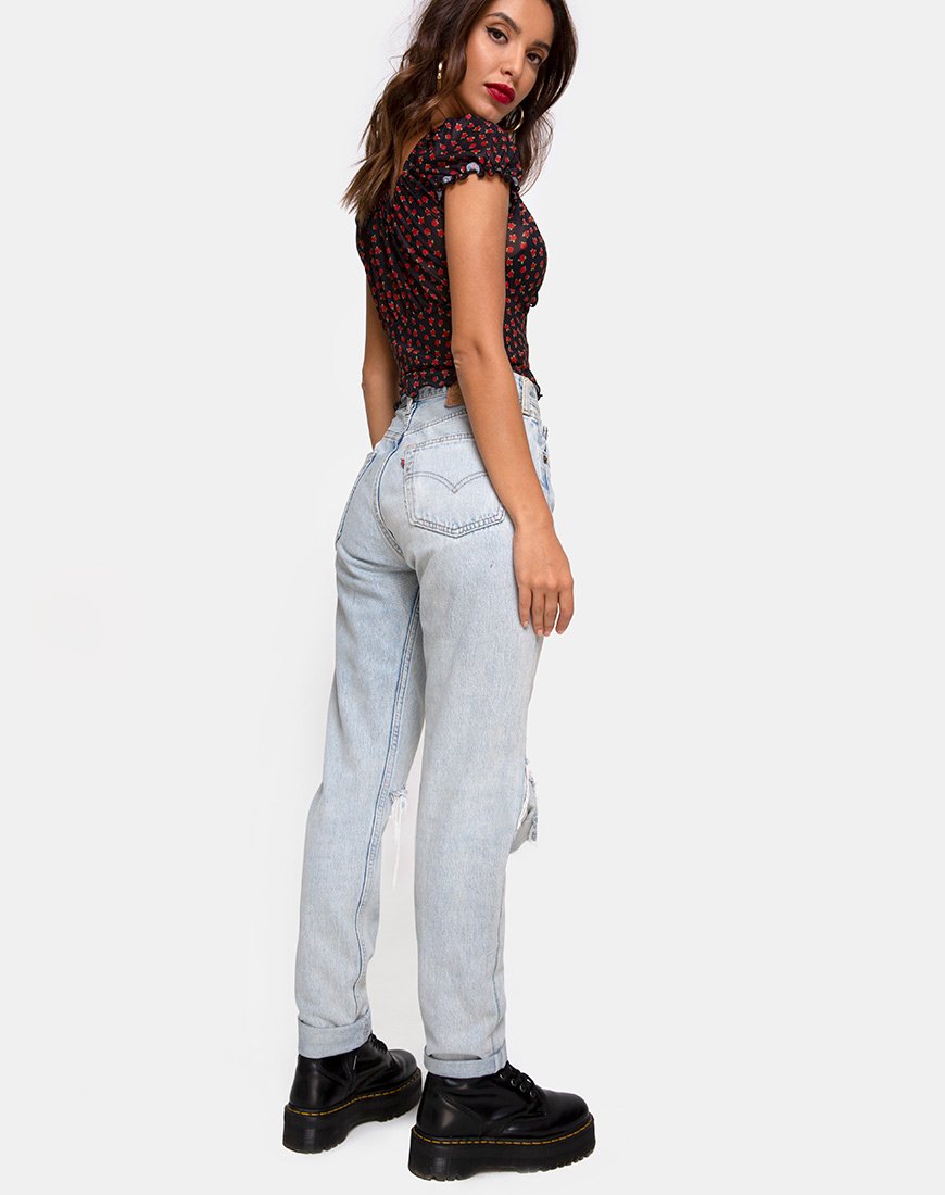 Bild von Jalina Top in Dotty Rose Net