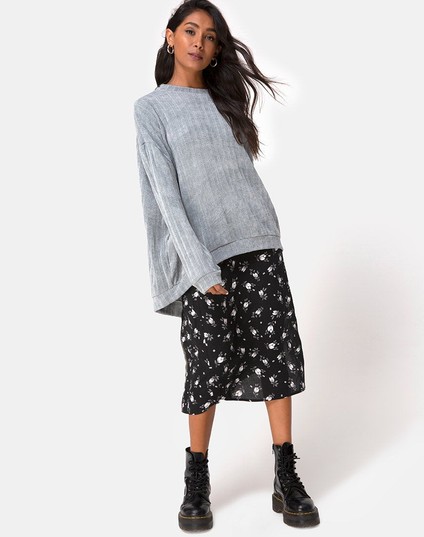 Image of Jama Pullover aus Strick Silber