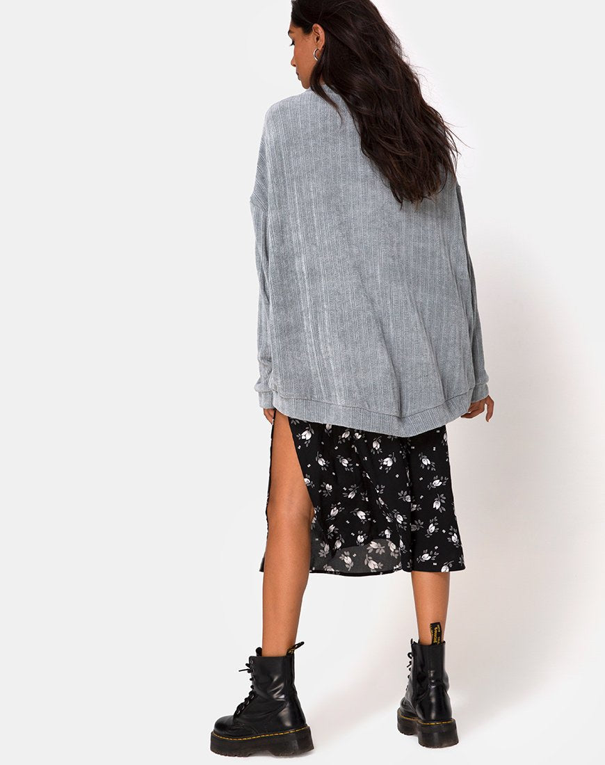 Image of Jama Pullover aus Strick Silber