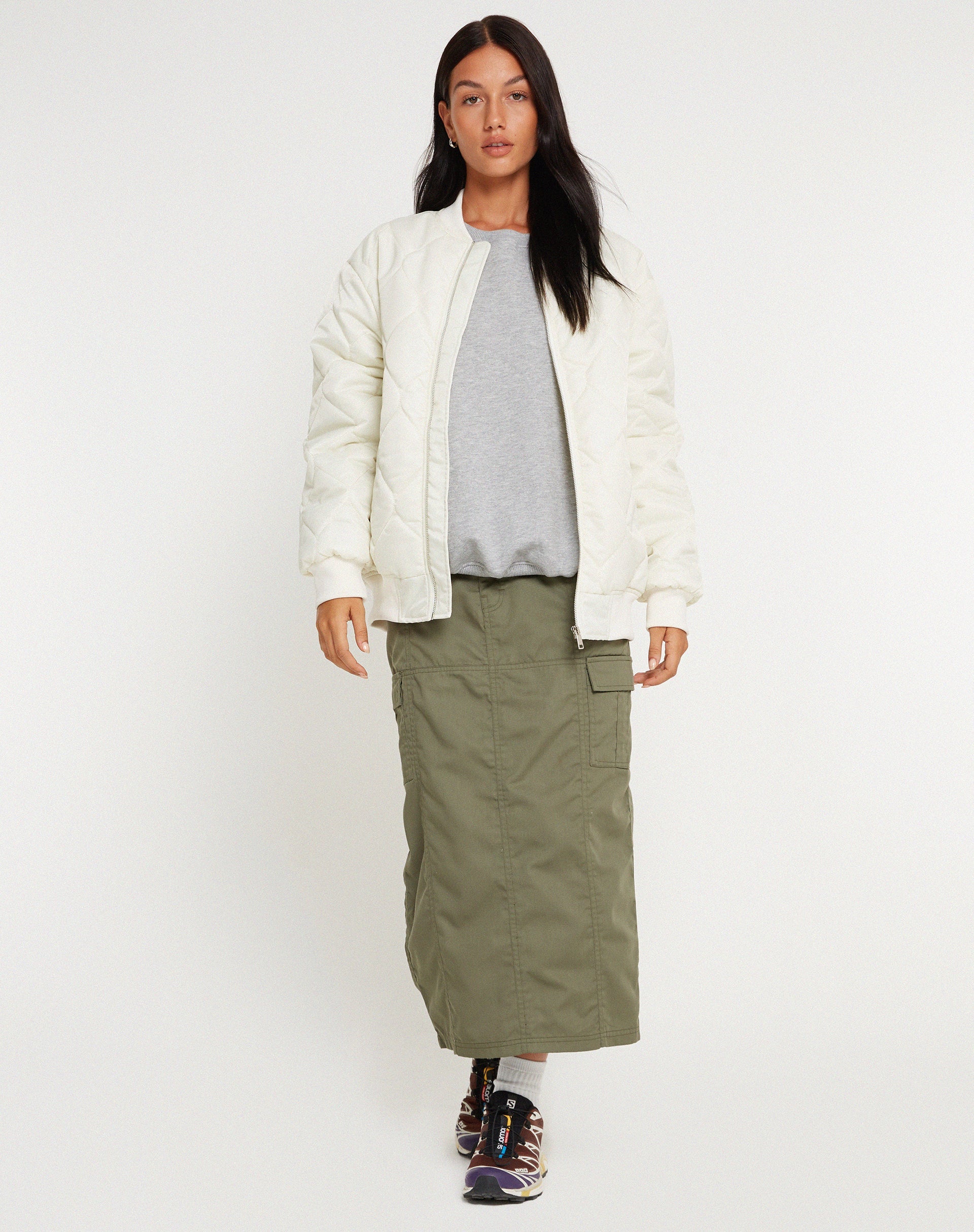 Abbildung der Jandi Jacke in Quilted Ecru