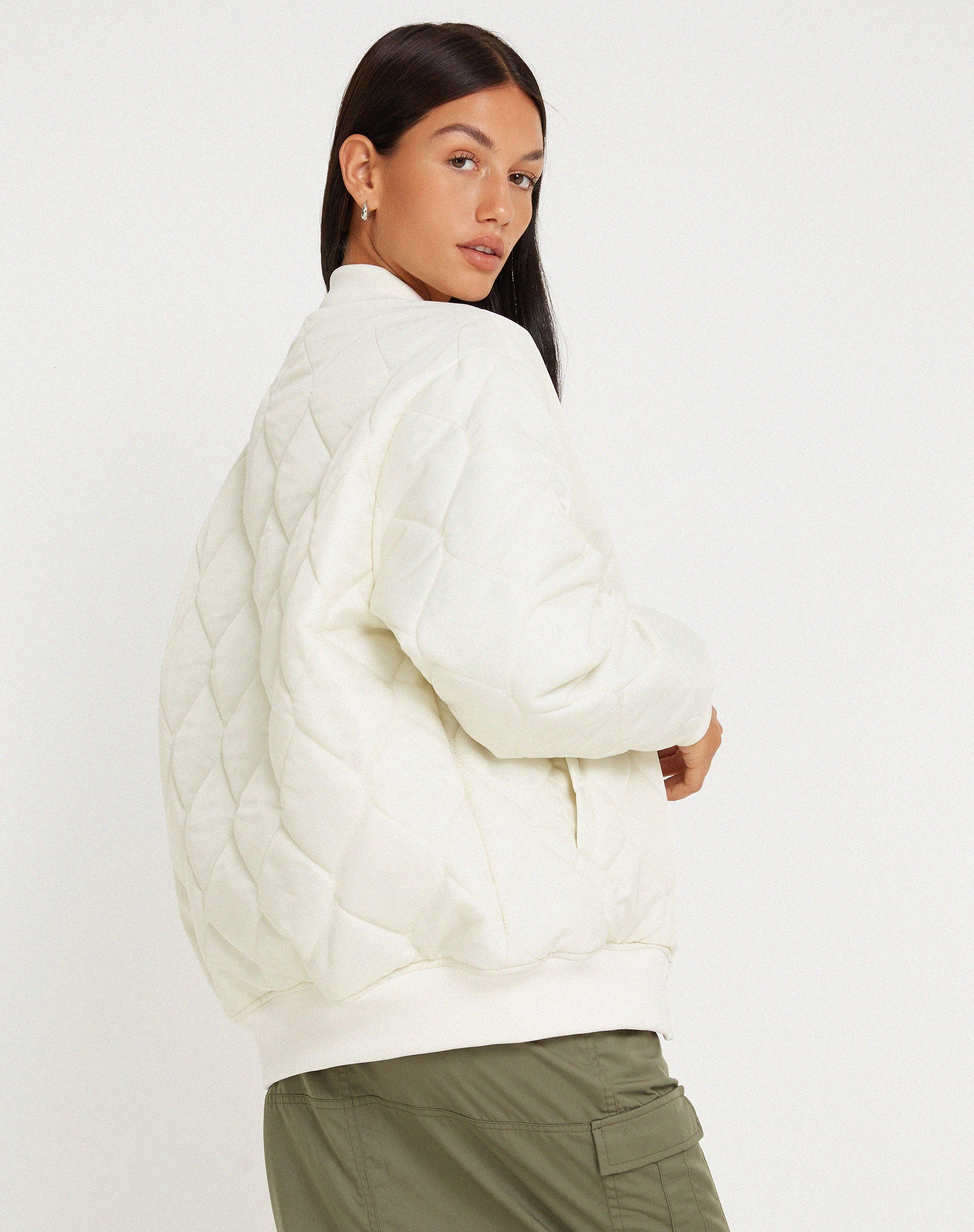 Abbildung der Jandi Jacke in Quilted Ecru