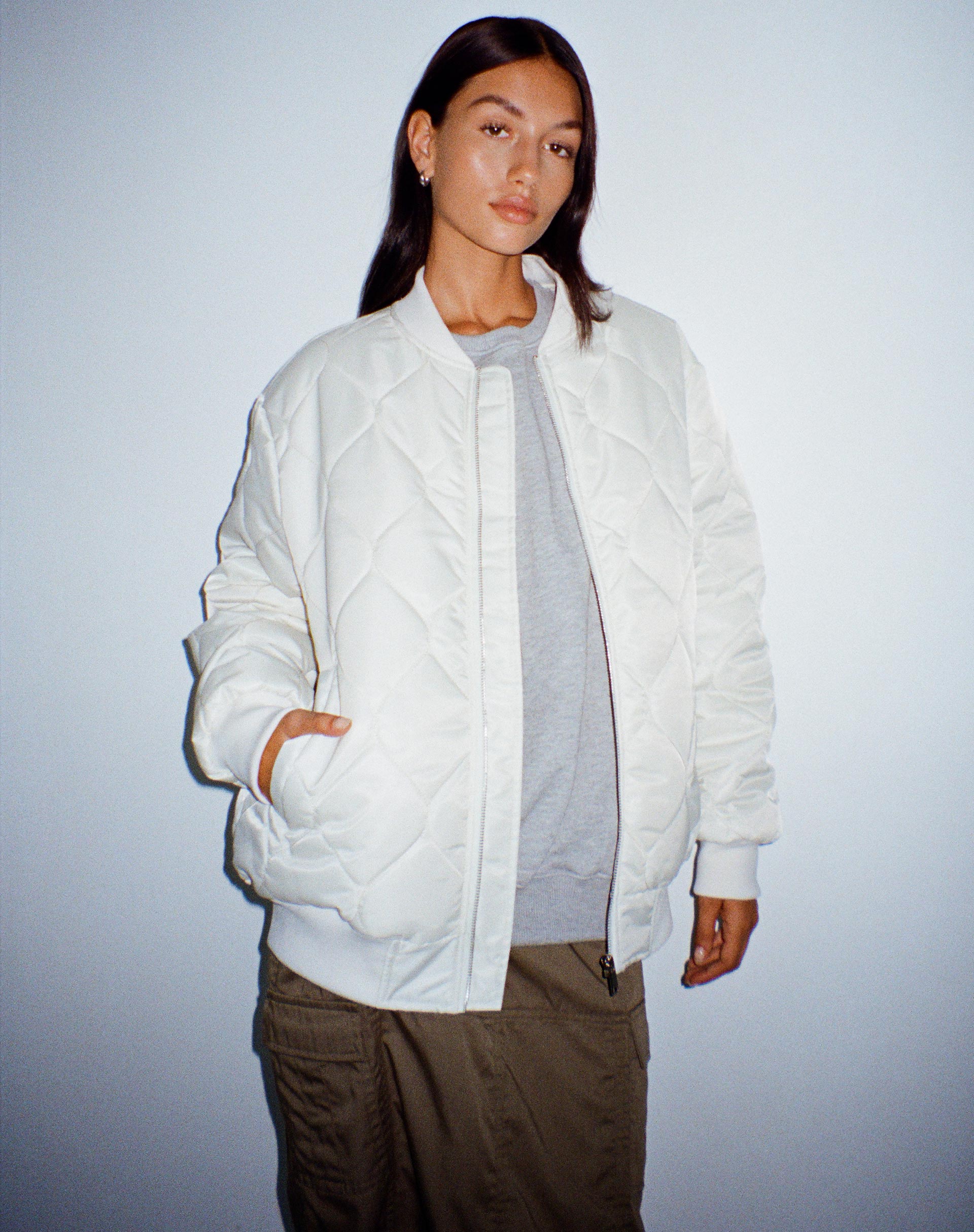 Abbildung der Jandi Jacke in Quilted Ecru