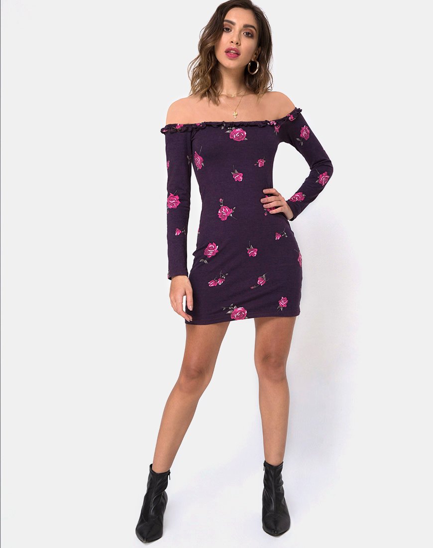 Image of Janelis Bodycon Kleid in Abendrosa