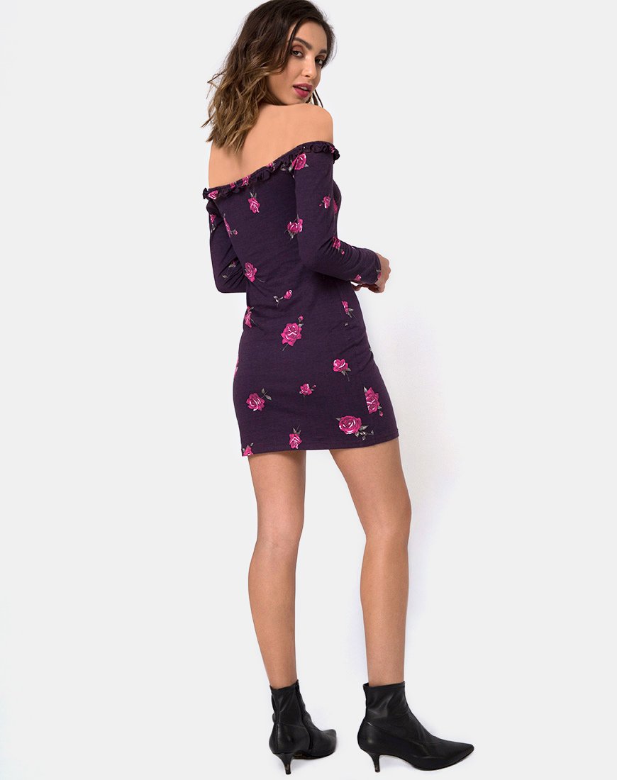 Image of Janelis Bodycon Kleid in Abendrosa