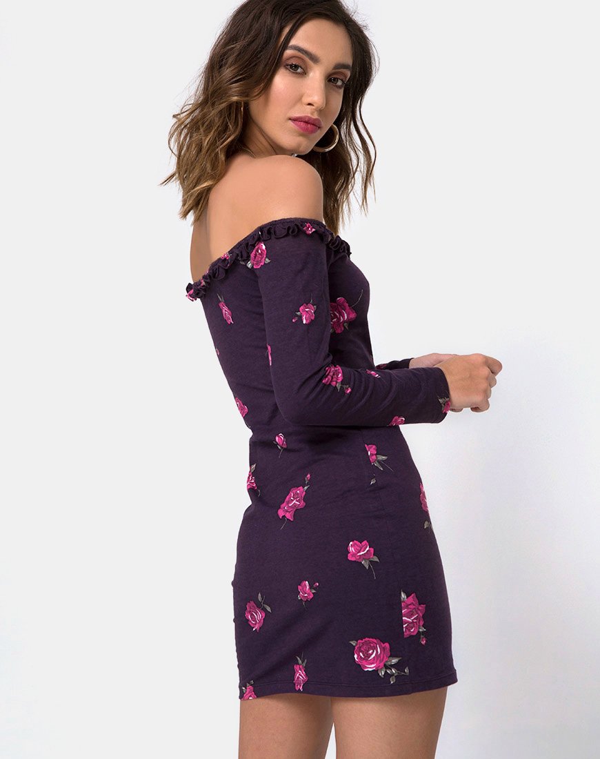 Janelis Bodycon-Kleid in Abendrosa