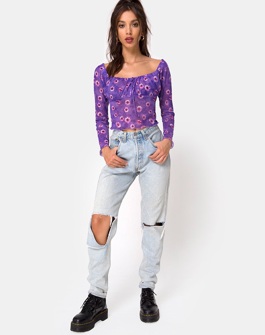 Bild von Janina Top in Daisy Daze Violett