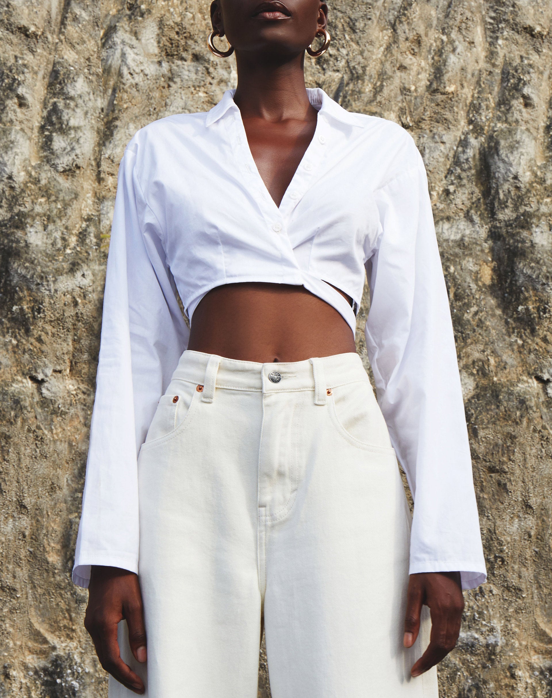 Bild von Elyse Crop Top in Weiß