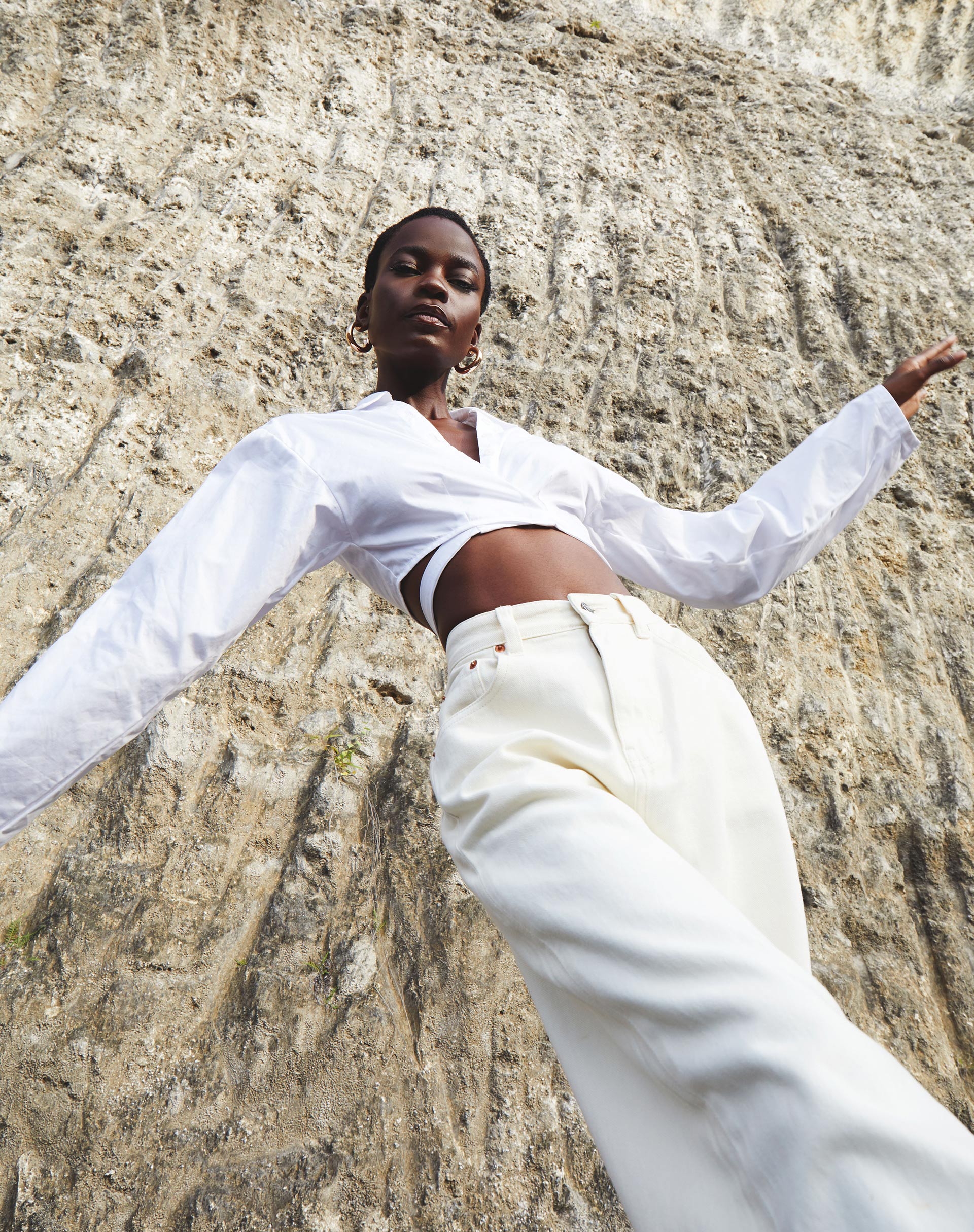 Bild von Elyse Crop Top in Weiß