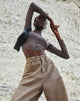 Bild von Sahila Crop Top in Mini Check Chocolate