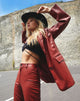 Bild von Saken Blazer in PU Rot