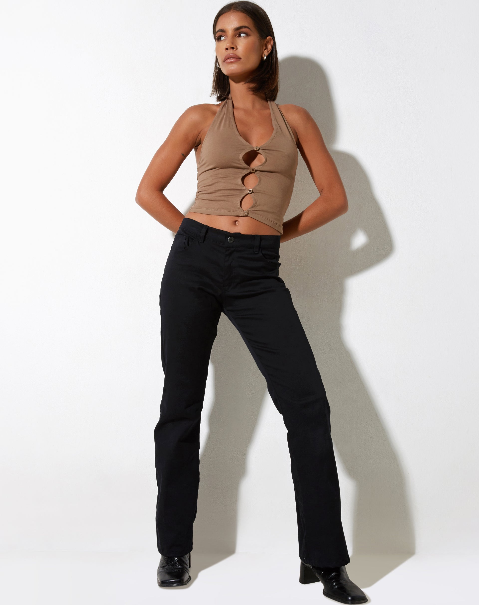 Abbildung von Jarisya Cutout Top in Lycra Silver Mink