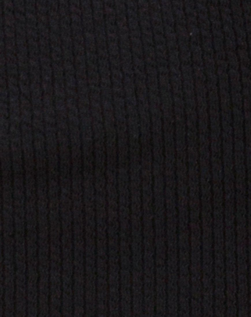 Image of Jasby Bodycon Kleid in Schwarz mit Silberhaken