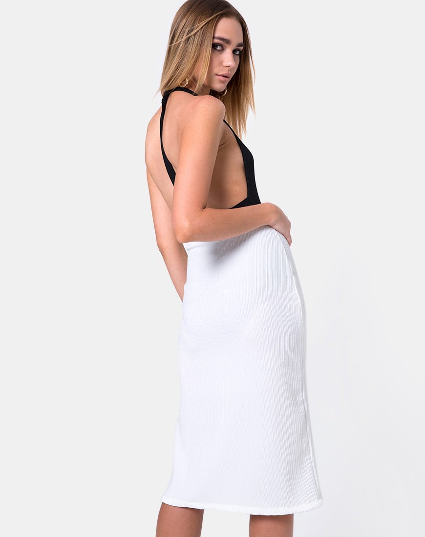 Jasmin Rock in Multi Rib Elfenbein
