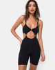 Bild von Jaso Cutout Unitard in Schwarz