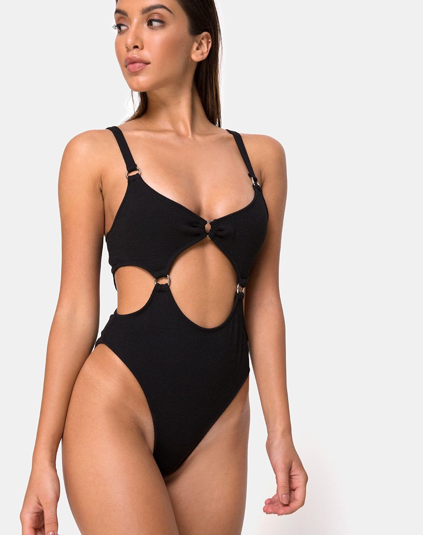 Jayda Badeanzug in Schwarz