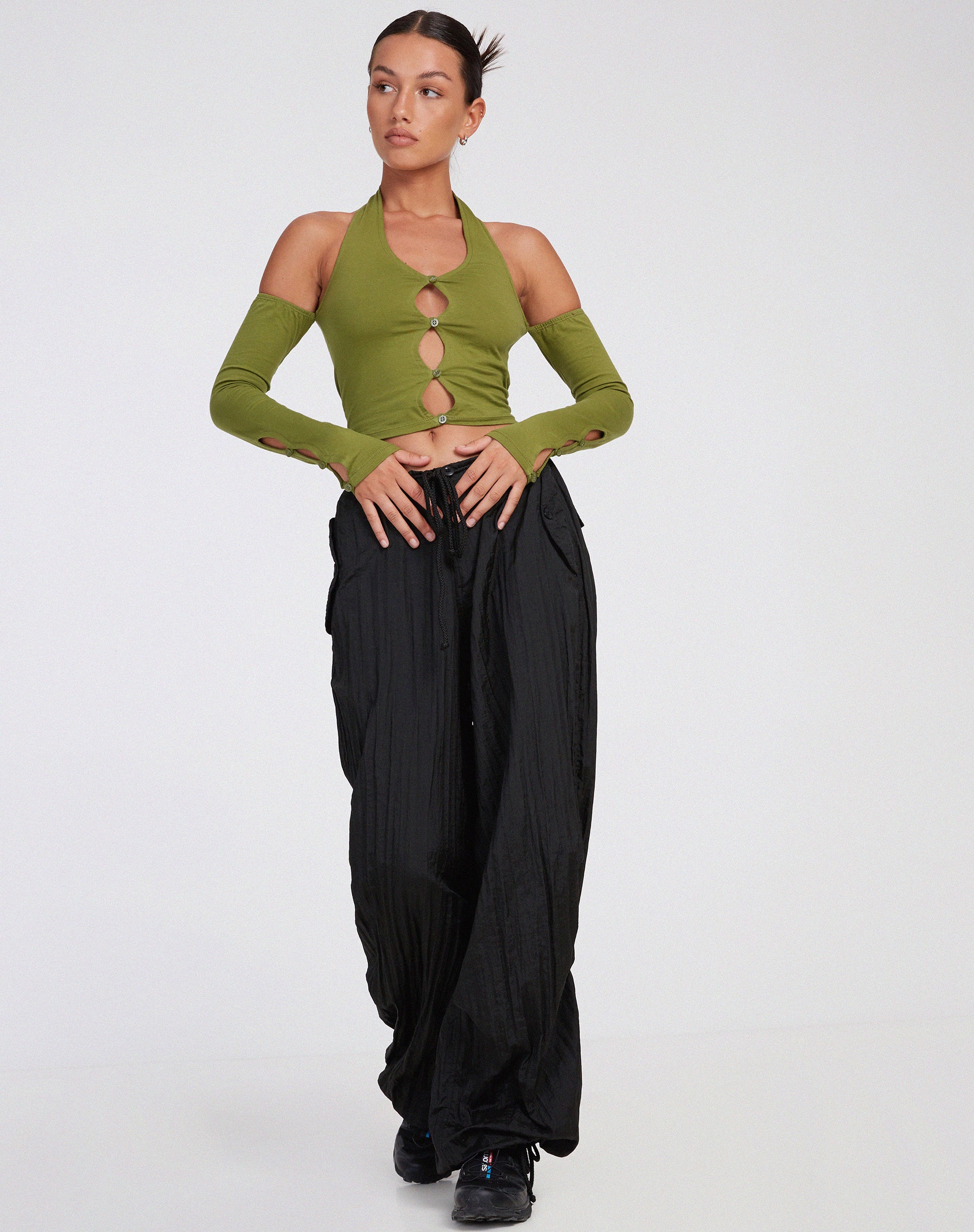 Bild von Jayne Crop Top in Khaki