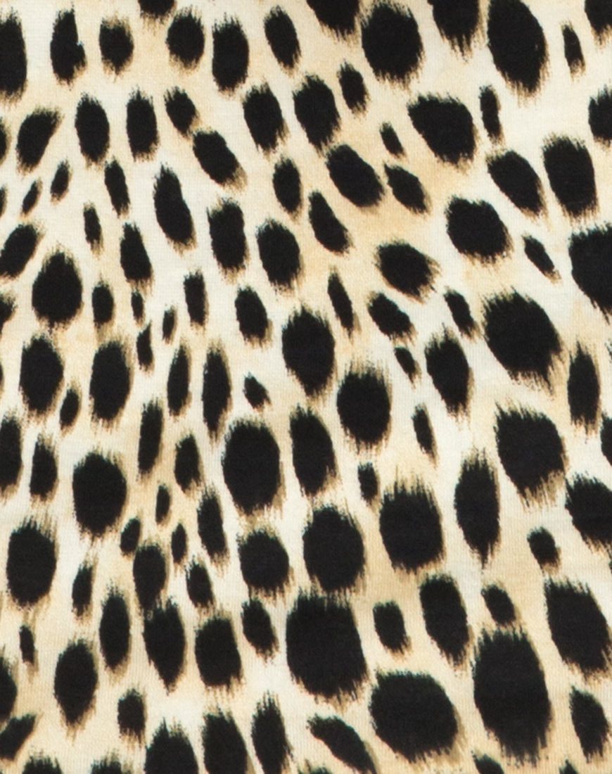 Image of Jazzie Schulterfreies Kleid in Cheetah
