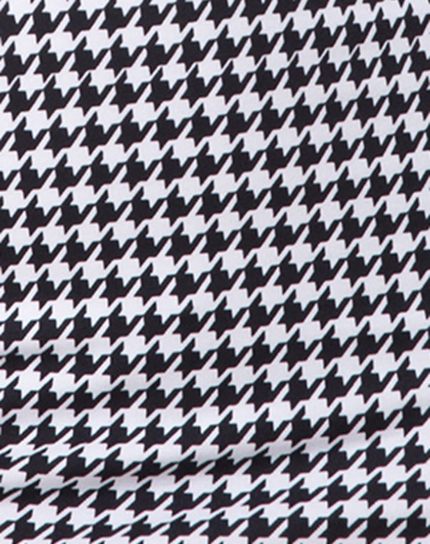 Image von Jazzie Off The Shoulder Kleid in Dogtooth