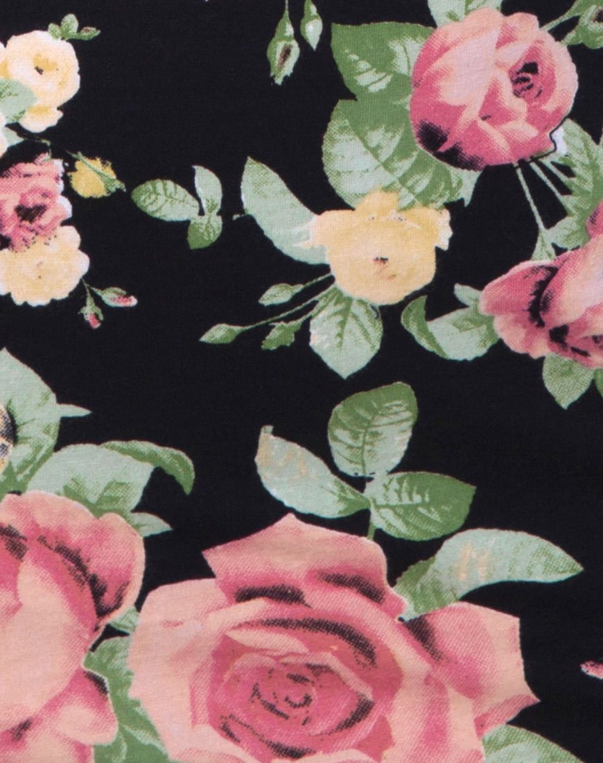 Bild von Jazier Off The Shoulder Kleid in Vintage Bloom