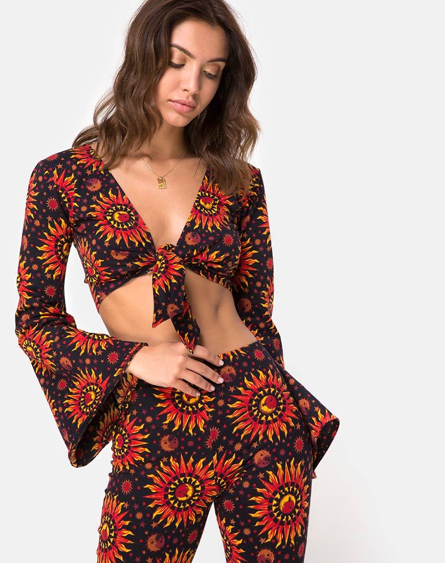 Espha Crop Top in Hot Sun X Princess Polly