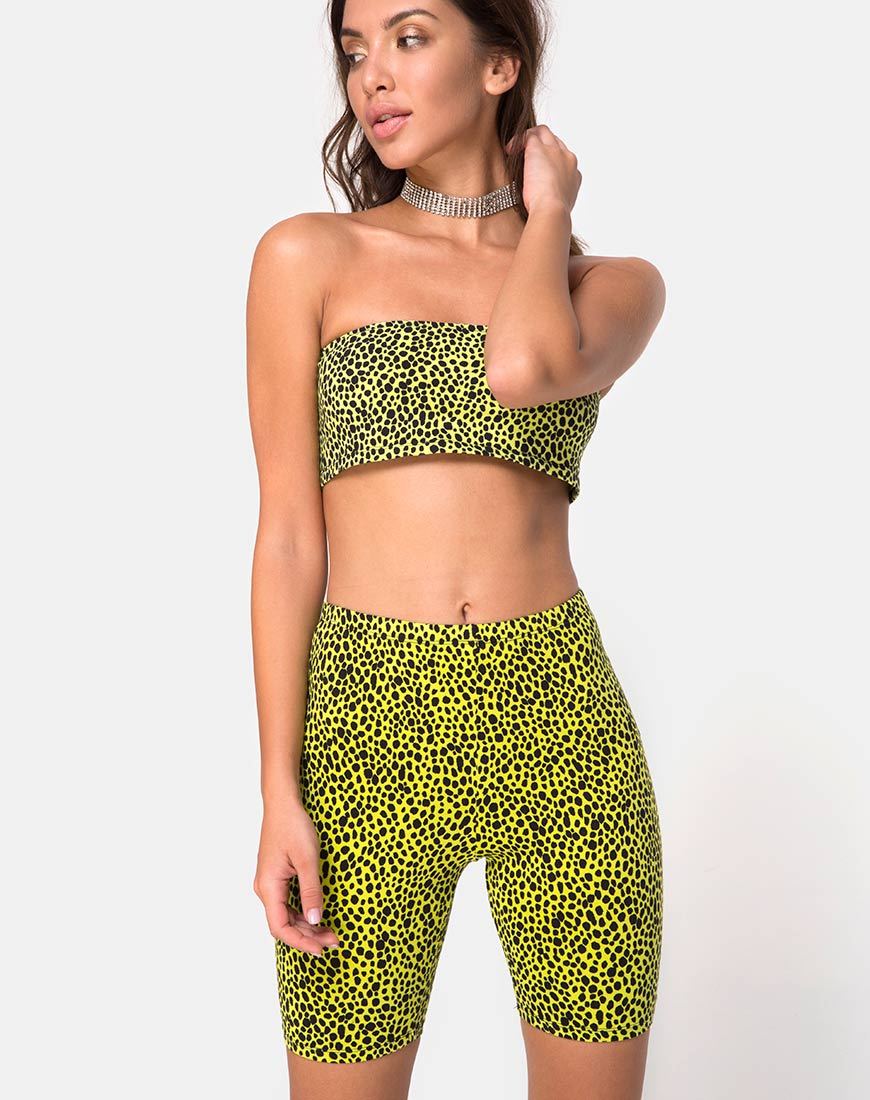 Image von Cycle Short in Wild Cat Yellow X Princess Polly
