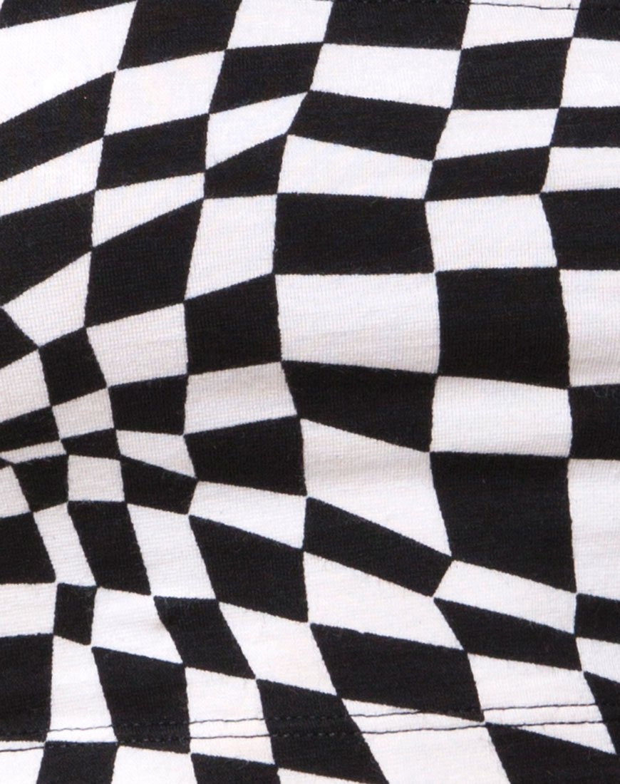 Bild von Jeevan Twinset in Square Flag Schwarz und Weiß