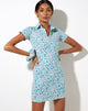 Bild von Jeeves Minikleid in Flower Power Blau
