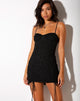Image of Jemora Minikleid in Schwarz Flock Flutterby