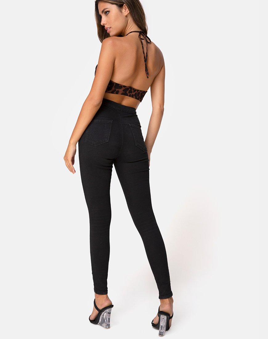 Bild von Jeppa Bralette Top in Übergröße Jaguar Braun