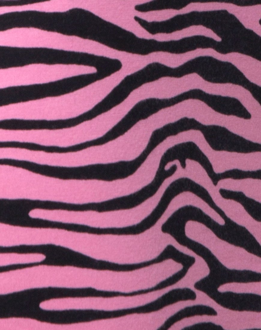 Bild von Jezabel Kleid mit Reißverschlüssen Zebra Pink