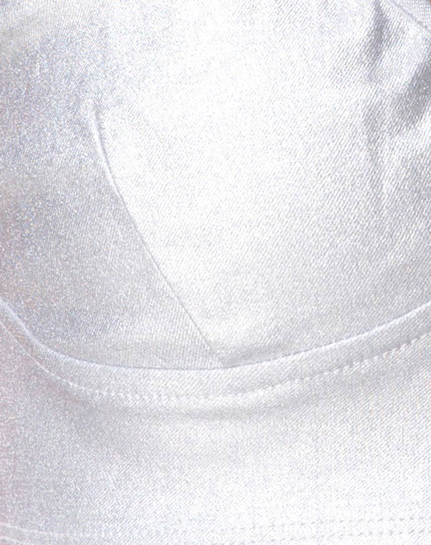 Bild von Jessie Bralet Top in Silber Metallic
