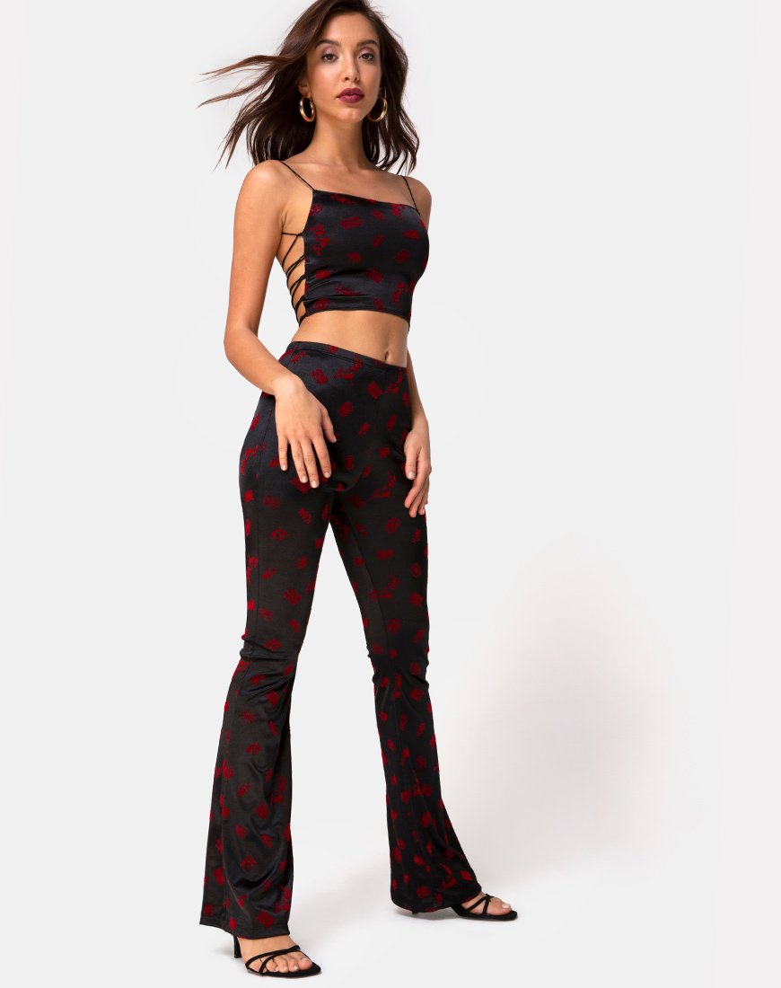 Bild von Jeva Flare Hose in Japanesse Blossom